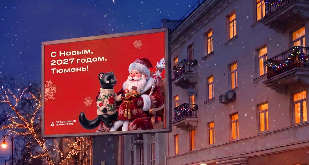 Белые медведи, соболи и дощаник украсят Тюмень к Новому году